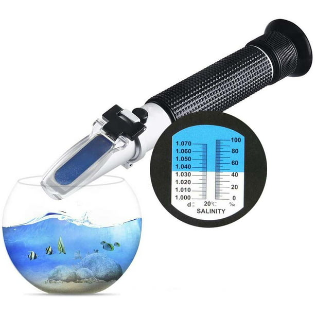 Salinity refractometer for marine aquatic products Marine aquaculture Measuring gauge of salinity for fisheries and aquaculture in freshwater 